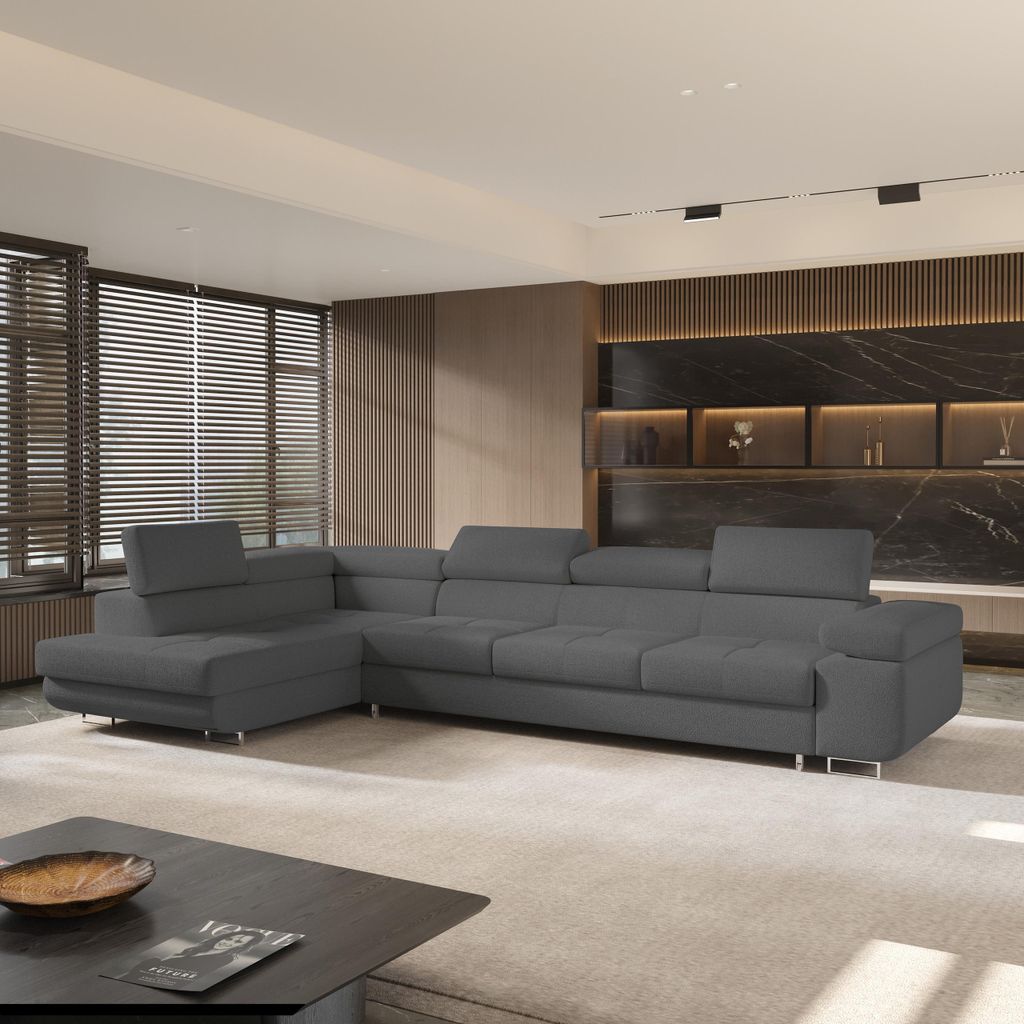 Masseno Ecksofa VICENTE mit Schlaffunktion L-Form, Sofa mit Produktbild 