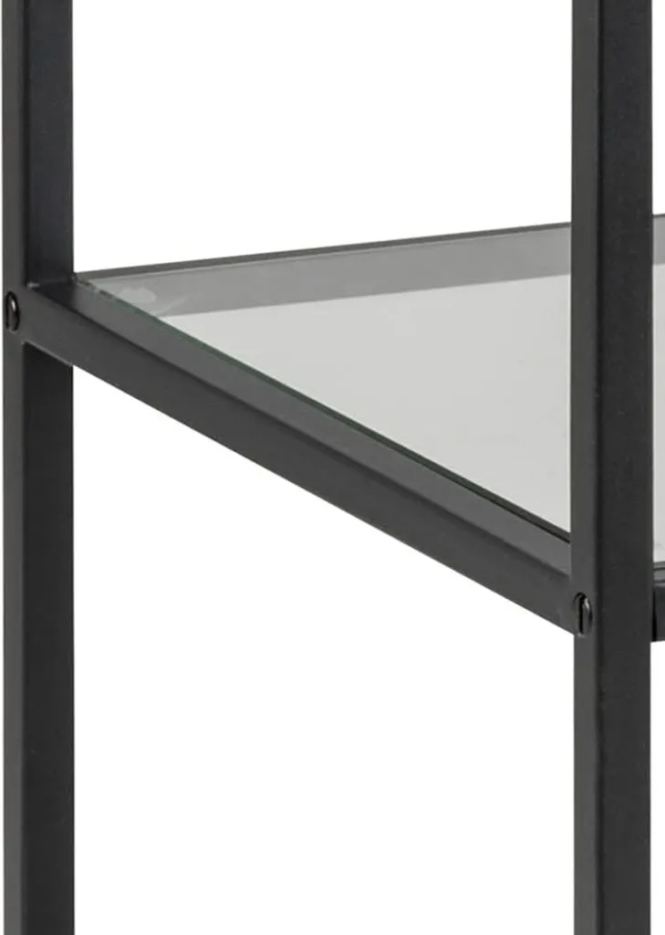 Étagère noire Jörn - Bibliothèque de rangement design en métal robuste