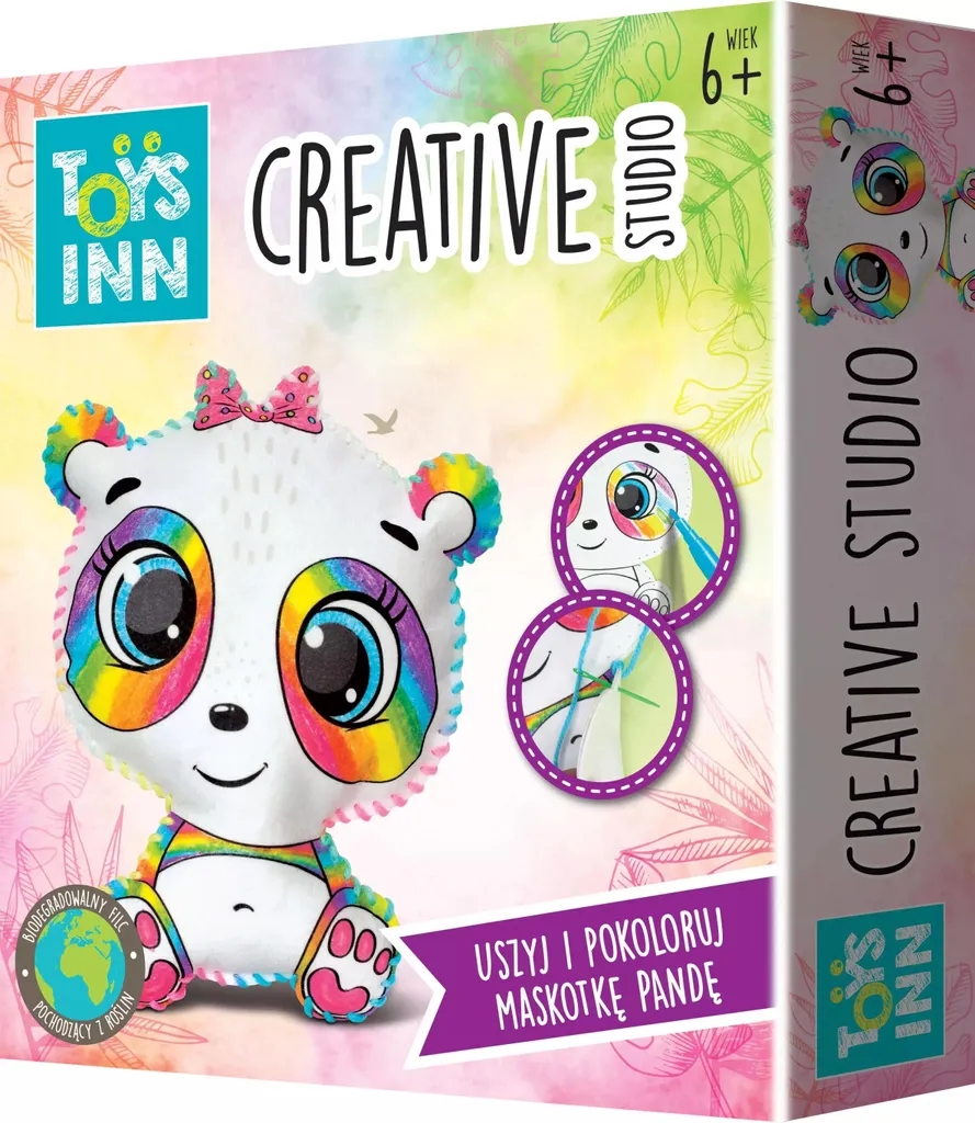 Kit couture et coloriage Panda STNUX STN7892 97892 pour enfant créatif