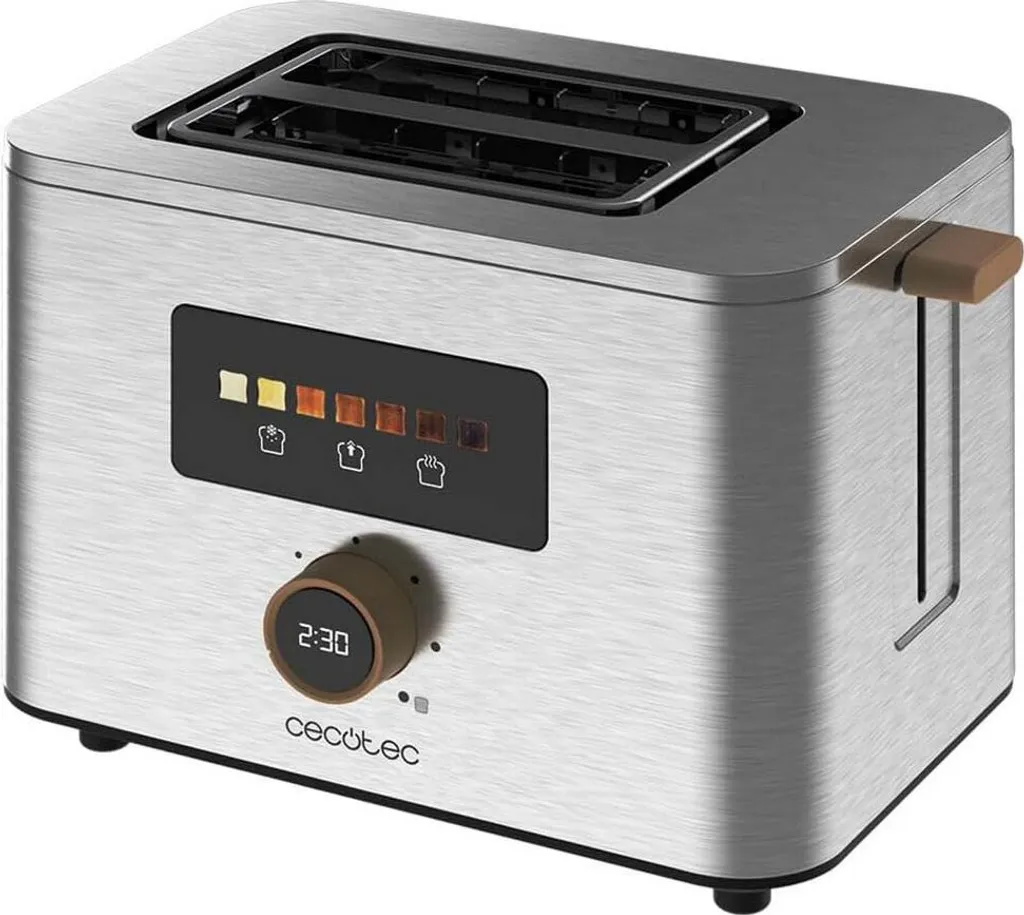 Grille-pain Tactile Cecotec Touch&Toast Double - 1000W et Écran LED