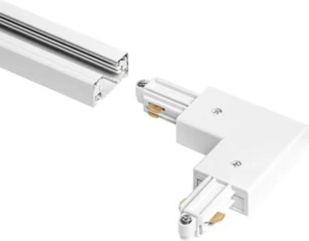 LEDVANCE Tracklight 90° Eckverbinder – Weiß, für 1-Phasen-Stromschienen