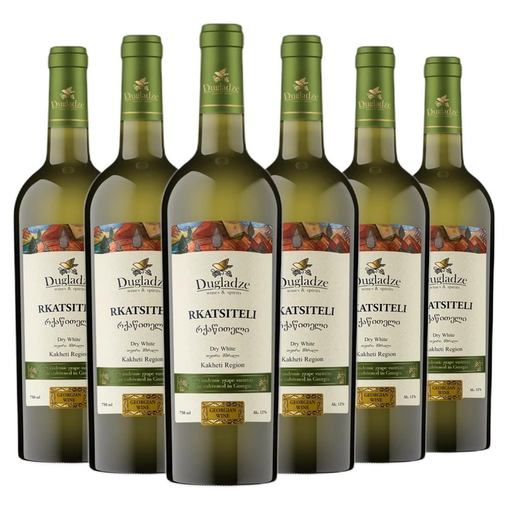 Dugladze Rkatsiteli Georgischer Weißwein Trocken (6 x 0.75L)