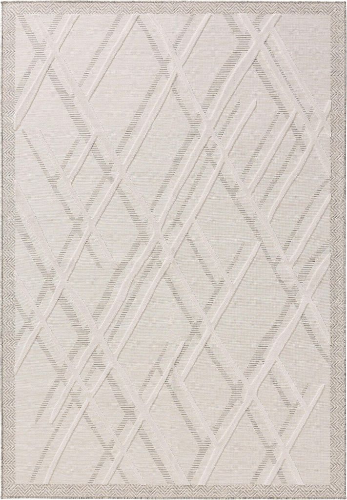 benuta In- & Outdoor Teppich Flora Creme 80x150 cm Teppich Produktbild 