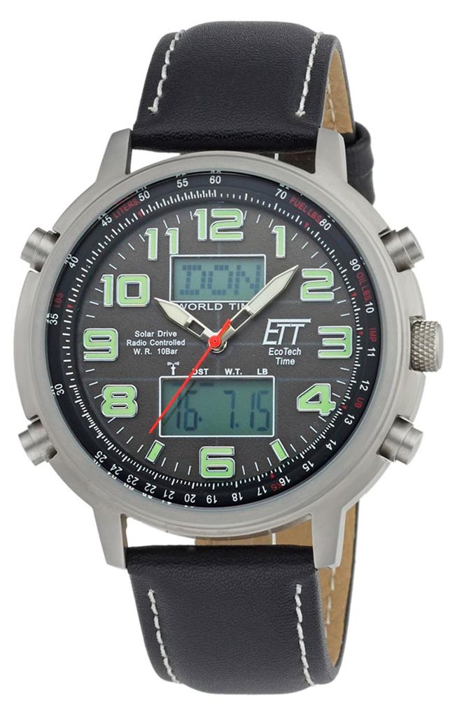 ETT EGS-11301-22L Solar Drive Funk Herrenuhr Hunter II Produktbild 