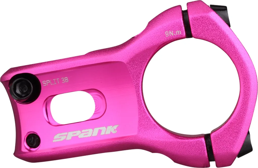 Potence VTT Spank Split 35mm Rose - Longueur 40mm pour Enduro et Trail