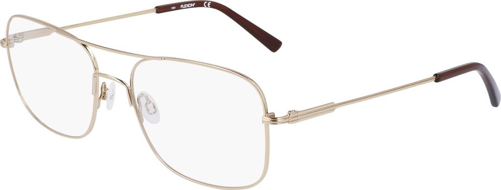 Flexon FLEXON H6060 N Shiny gold 56/19/145 Herren Brillen