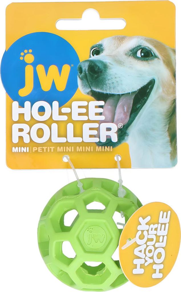 JW PET Honden speelgoed, Hol-ee Roller, groen, maat: Mini Productafbeelding 