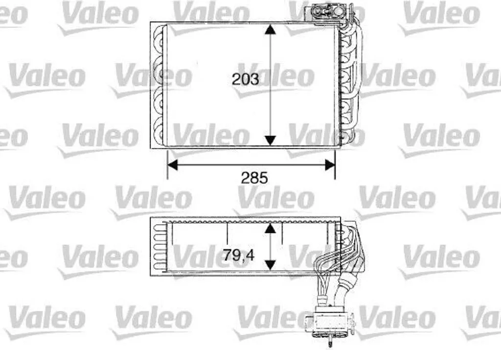 Évaporateur de Clim Haute Performance VALEO 817093 - Peugeot 405 II 6444A3