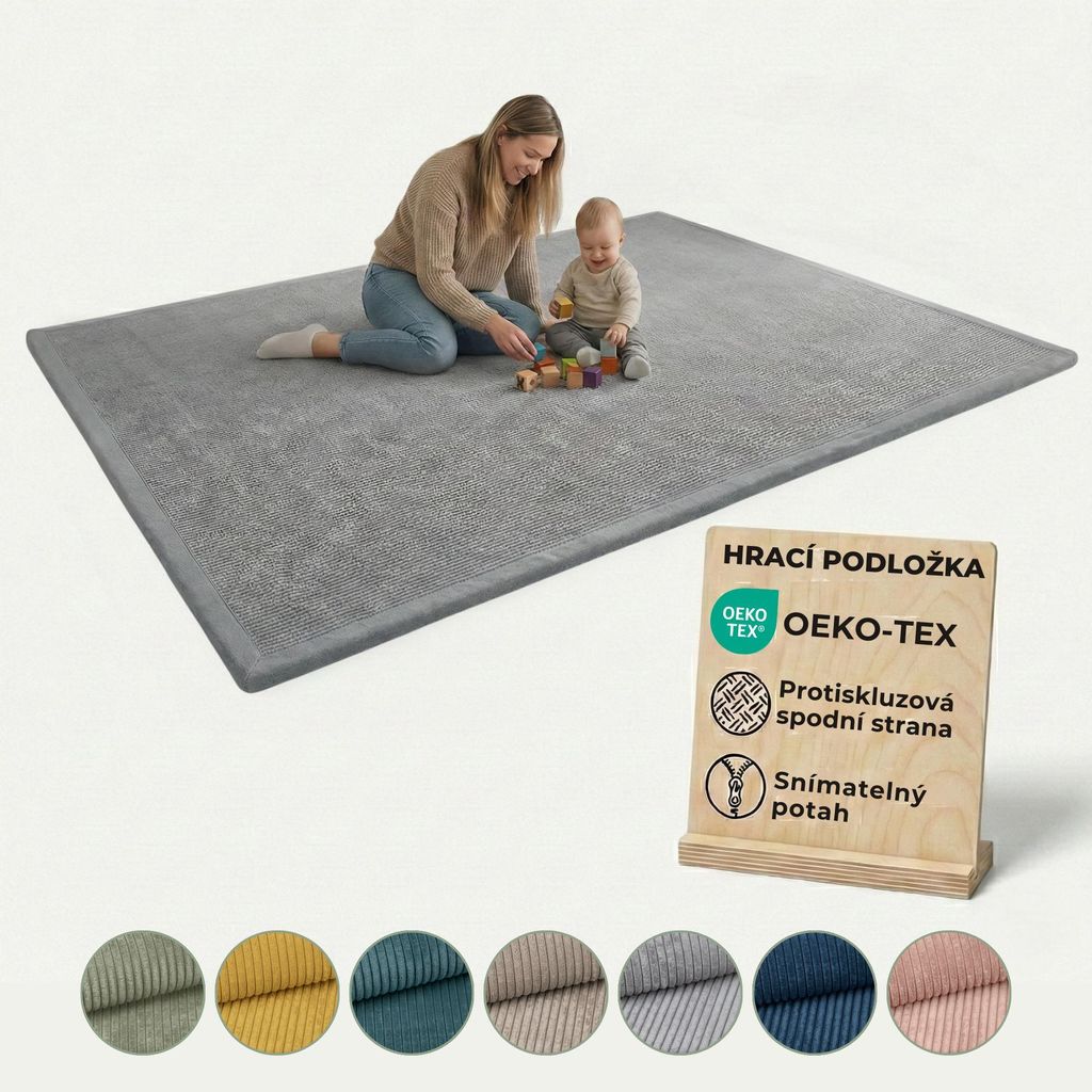 Pillows24 - Dětská podložka na plazení 150x200 cm | 3 cm Obrázek produktu 