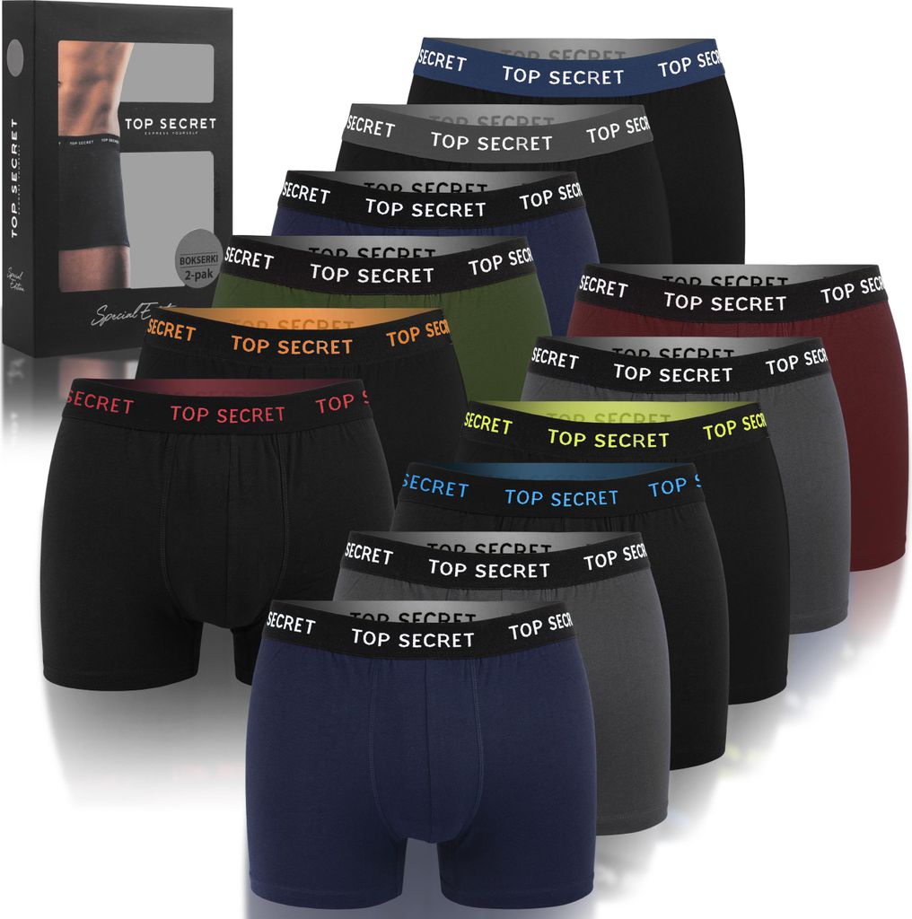 confezione da 12 boxer da uomo - Set di pantaloni Top Immagine del prodotto 
