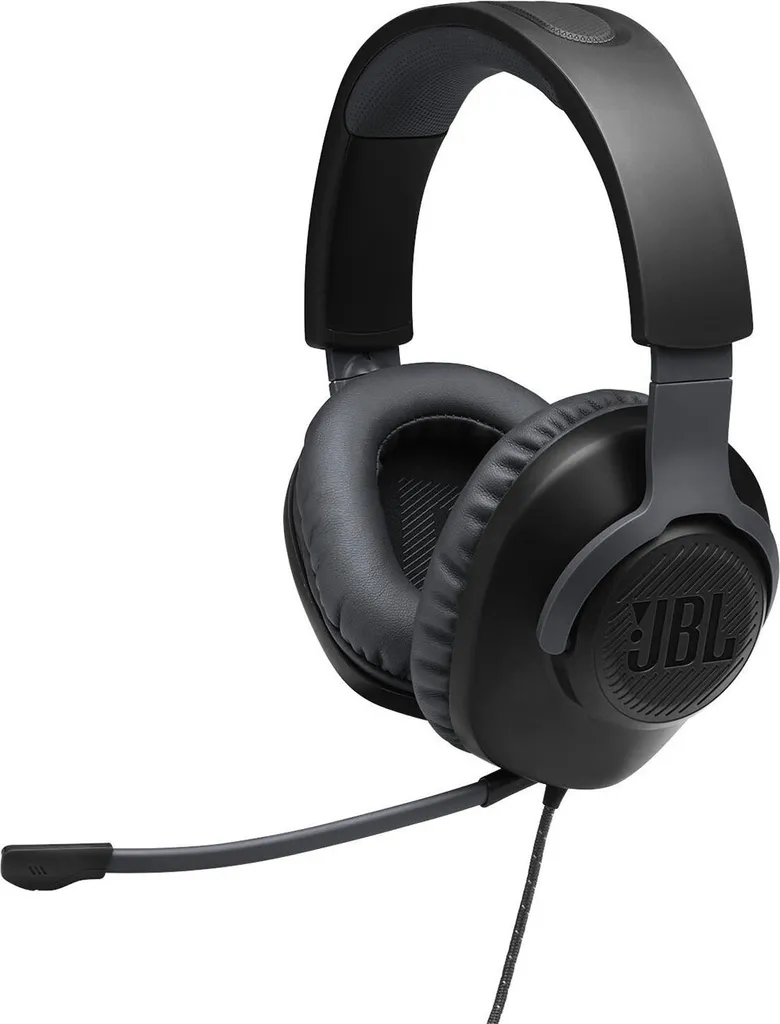 JBL Quantum 100 Casque Gamer Filaire Noir avec Micro Amovible pour PC