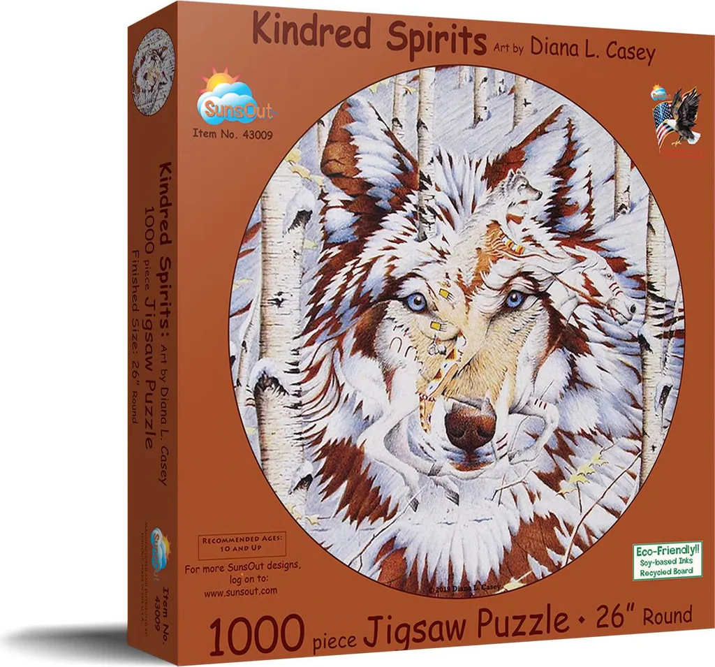 Puzzle 1000 pièces animaux SunsOut sans reflets découpe nette - 2