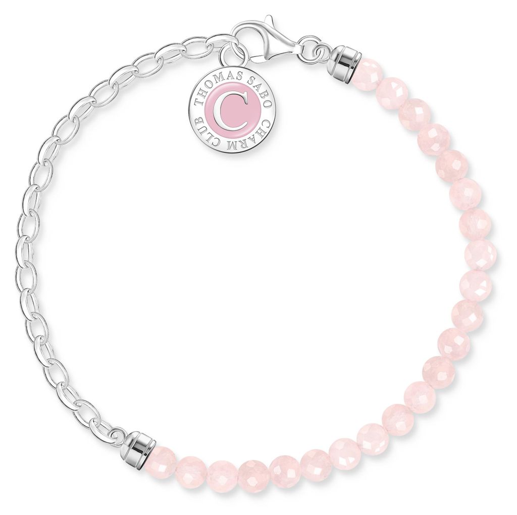 Thomas Sabo Charm-Armband A2130-067-9 Silber/Rosenquarz Produktbild 