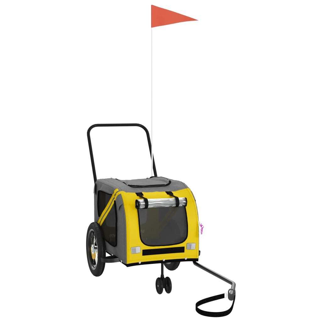 “2026 Moderne“Fahrradanhänger Hunde Gelb und Schwarz Oxford-Gewebe & Eisen - Fahrradanhänger - Designermöbel 9525711