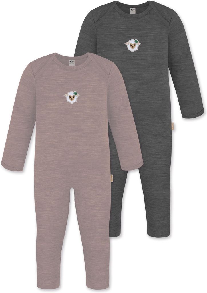 normani 2er Pack Baby Merino Strampler
