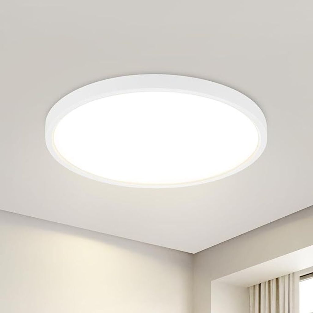ZMH LED Plafoneria Biała Płaska Lampa sufitowa 22 cm Ciepła Zdjęcie produktu 