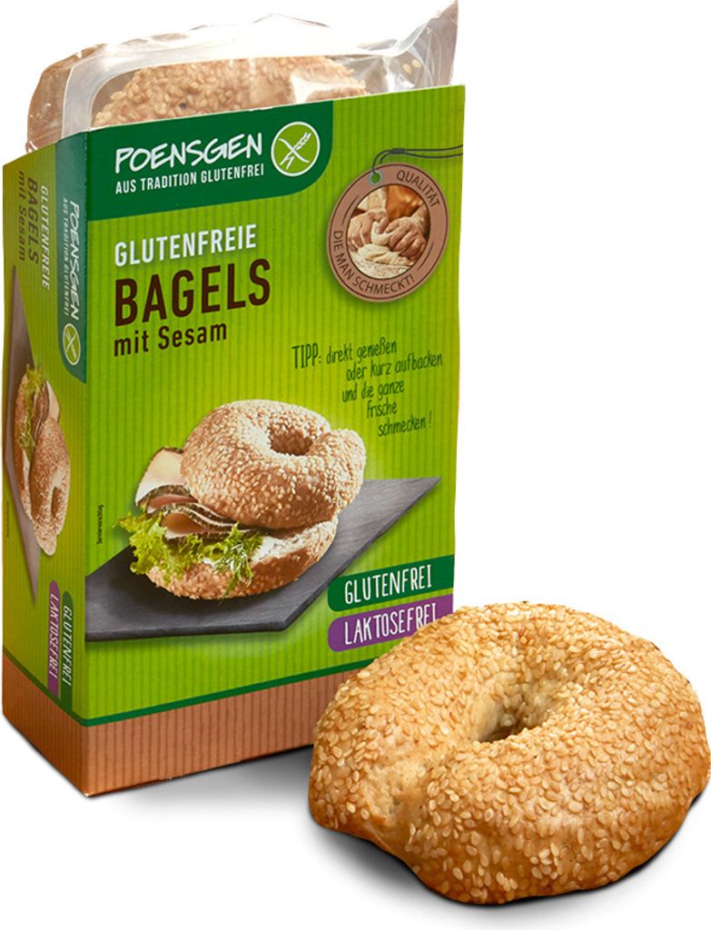 Bagels mit Sesamsaat Glutenfrei 150g Produktbild 
