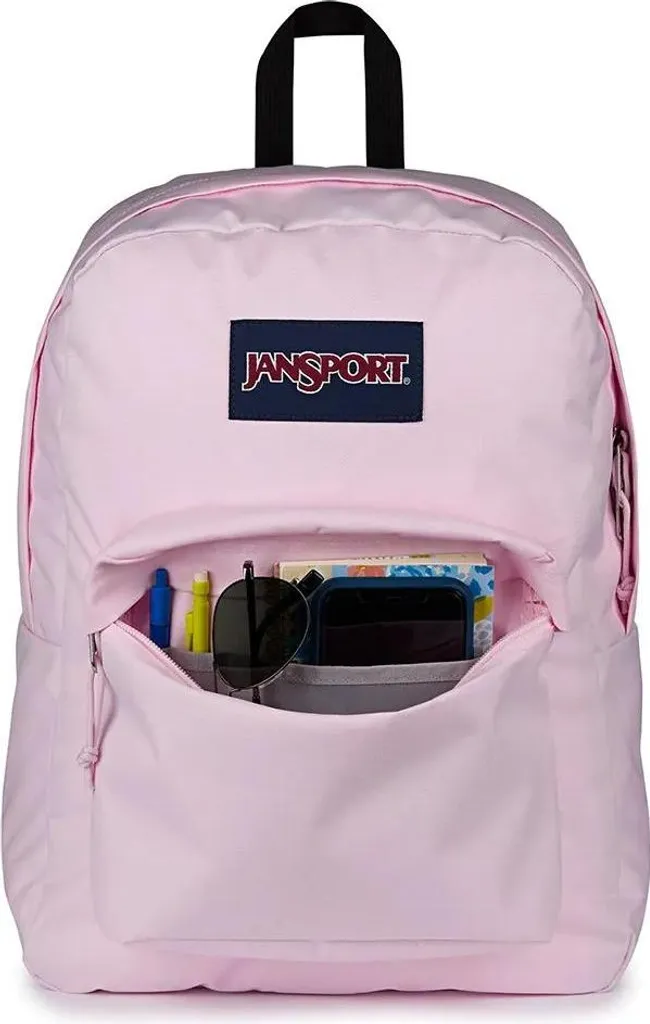 Sac à dos pour cours JanSport SuperBreak rose idéal étudiante