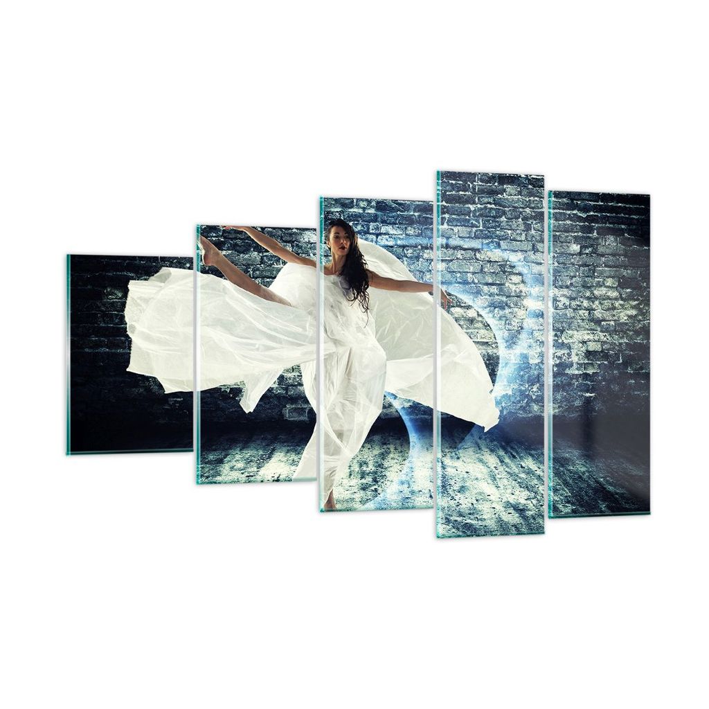 Bilder auf glas - Balet akrobatik frau sport - 100x60cm - Glasbilder - Wandbilder - Kunstdruck - zum Aufhängen bereit - Wanddekoration aus Glas - ...