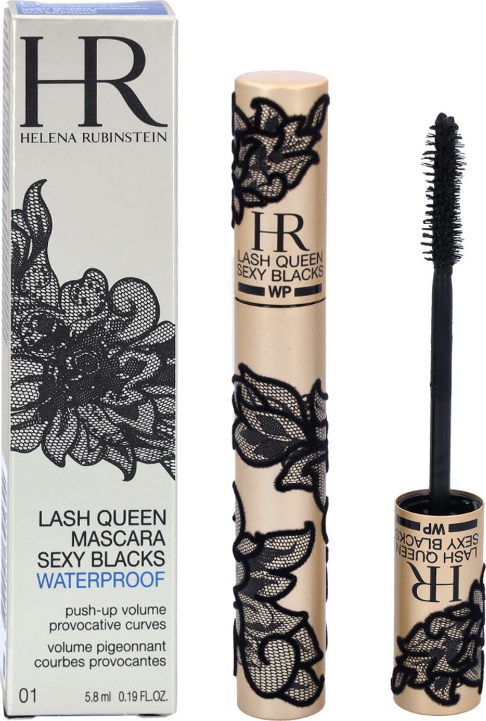 Helena Rubinstein - Sexy Lash Queen Mascara Waterproof (01 Scandalous Black) - wasserfeste Wimperntusche, die Ihren Wimpern Volumen verleiht