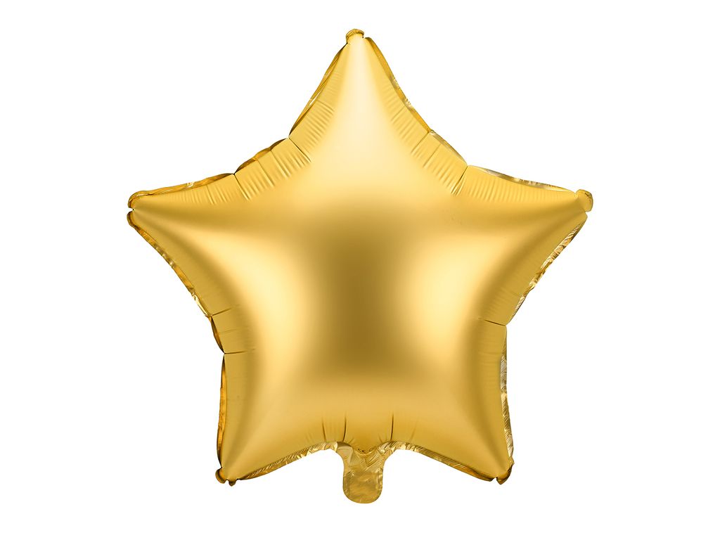 Balon foliowy Gwiazda, złota  48cm Zdjęcie produktu 