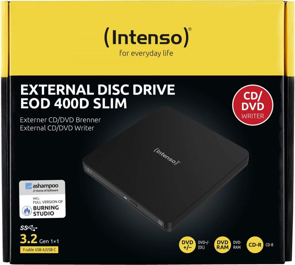 Intenso 5401400 Intenso External Disc Drive CD/DVD Brenner Productafbeelding 