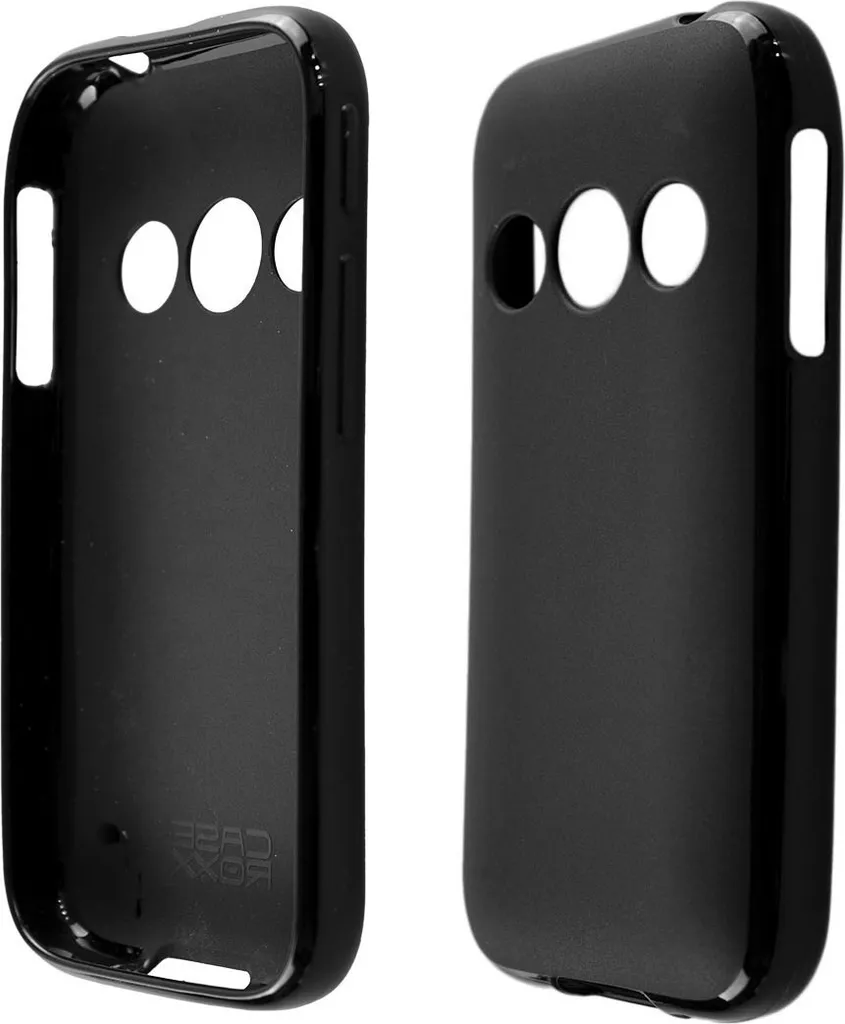 Custodia Alcatel 2019 per Senior - Cover Nero Morbida Facile da Impugnare
