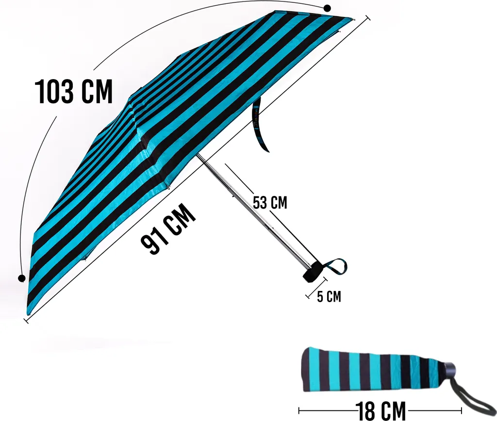 Parapluie de voyage portable et robuste pour protéger de la pluie et vent