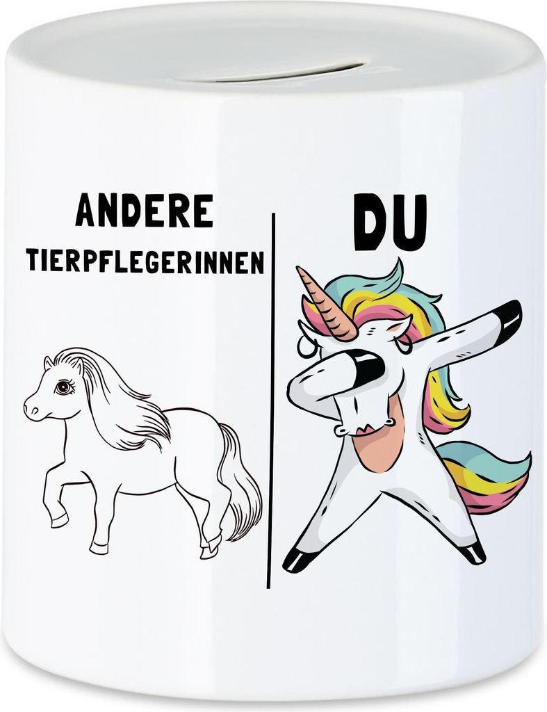 Andere Tierpflegerinnen Du Spardose Pferd Einhorn Humor Lustig Unicorn Geschenk Apotheke