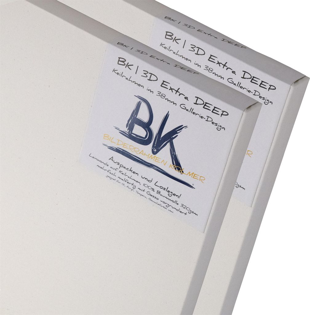 2x BK DEEP EDGE KEILRAHMEN 80x100cm | Leinwände auf extra hohen Keilrahmen