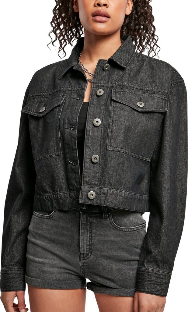 Urban Classics Ladies - Short Oversized Denim Jacke - S