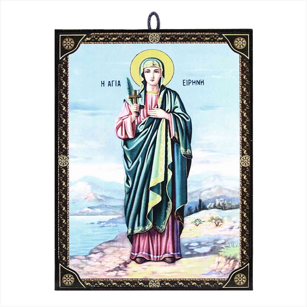 Ikone Heiliger Irene orthodox e Reproduktion aus Griechenland