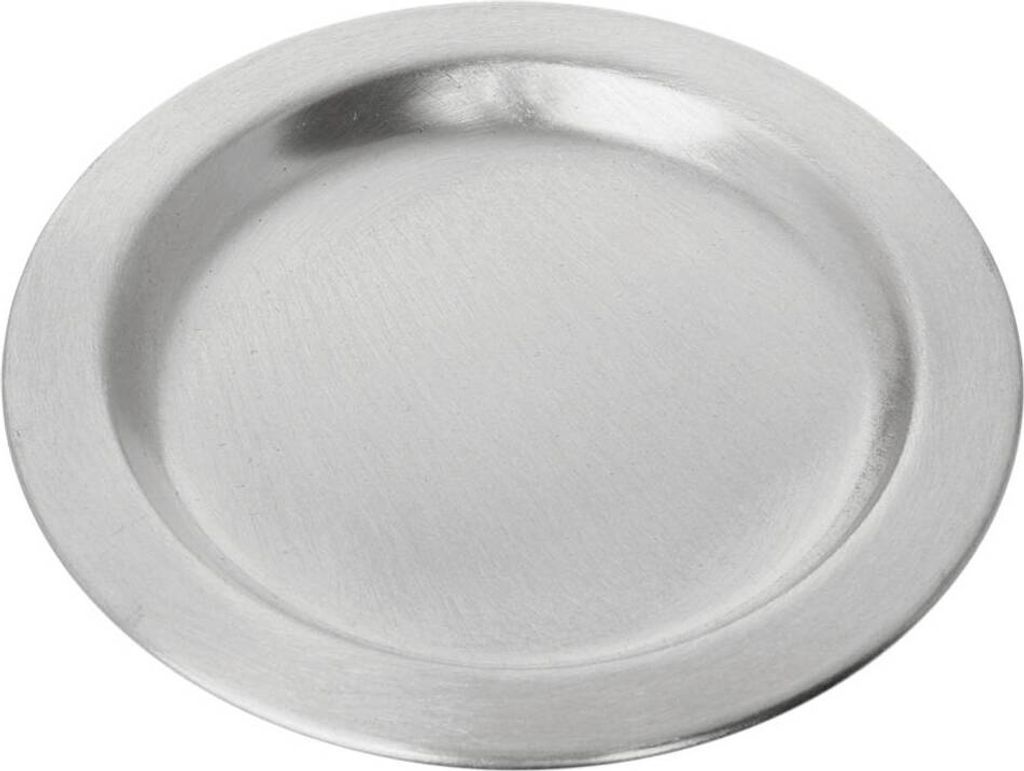 Untersetzer Ø11,5cm Unterteller Deko Silbern Matt Kerzen Hochzeit Kommunion 2854