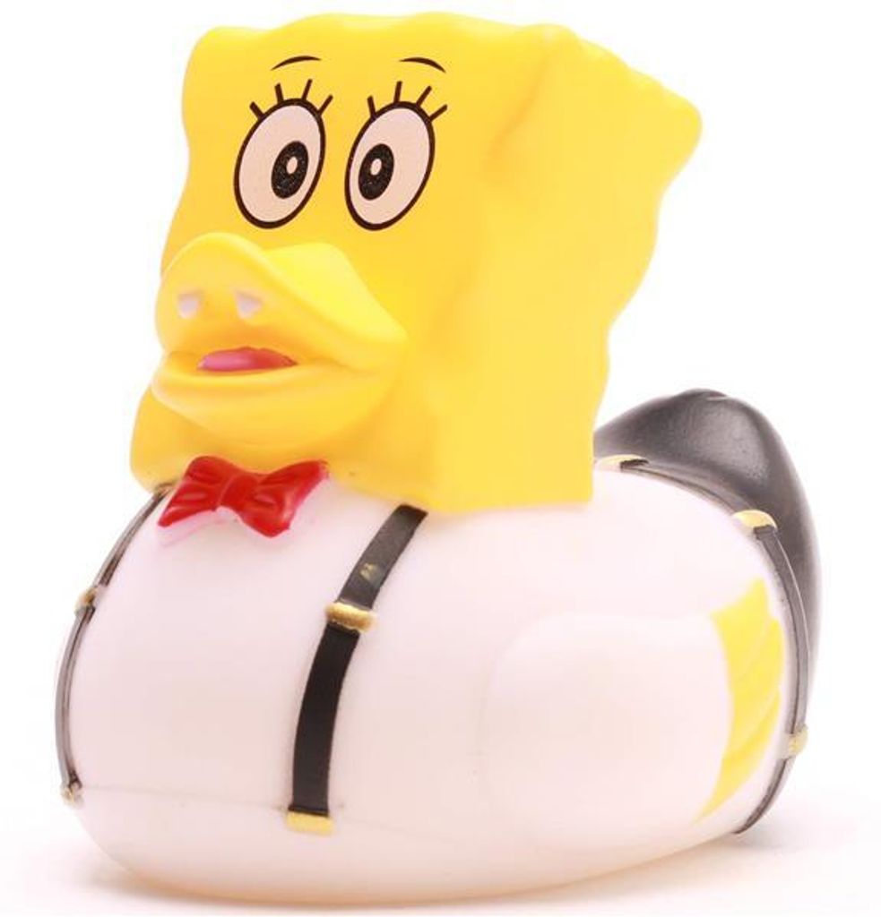 Badeente Cheesehead gelb Vinyl 9,5 cm Quietscheente