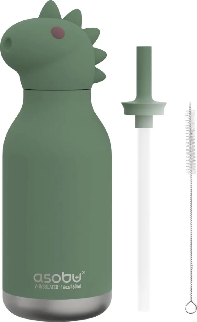 Gourde Scolaire Dinosaure 460ml Asobu Bestie Bottle pour École et Sport