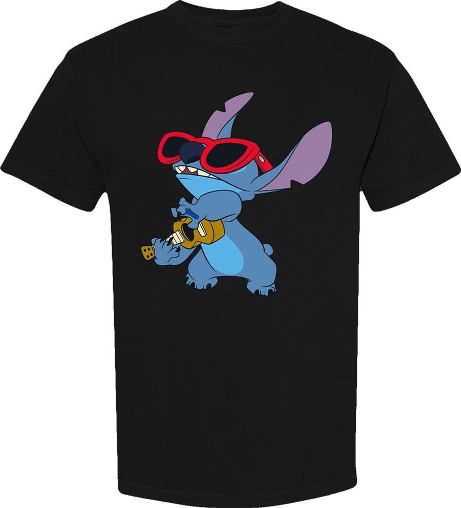 Lilo & Stitch - T-Shirt für Herren/Damen Uni RO14144 (S) (Schwarz)