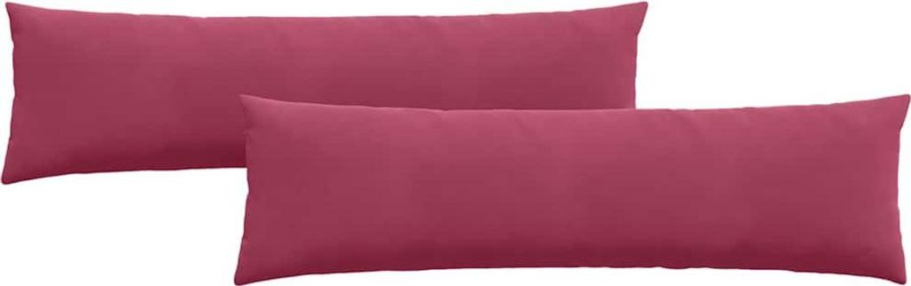 Sofakissen 2 Stück Weinrot 145 x 40 cm Cordstoff