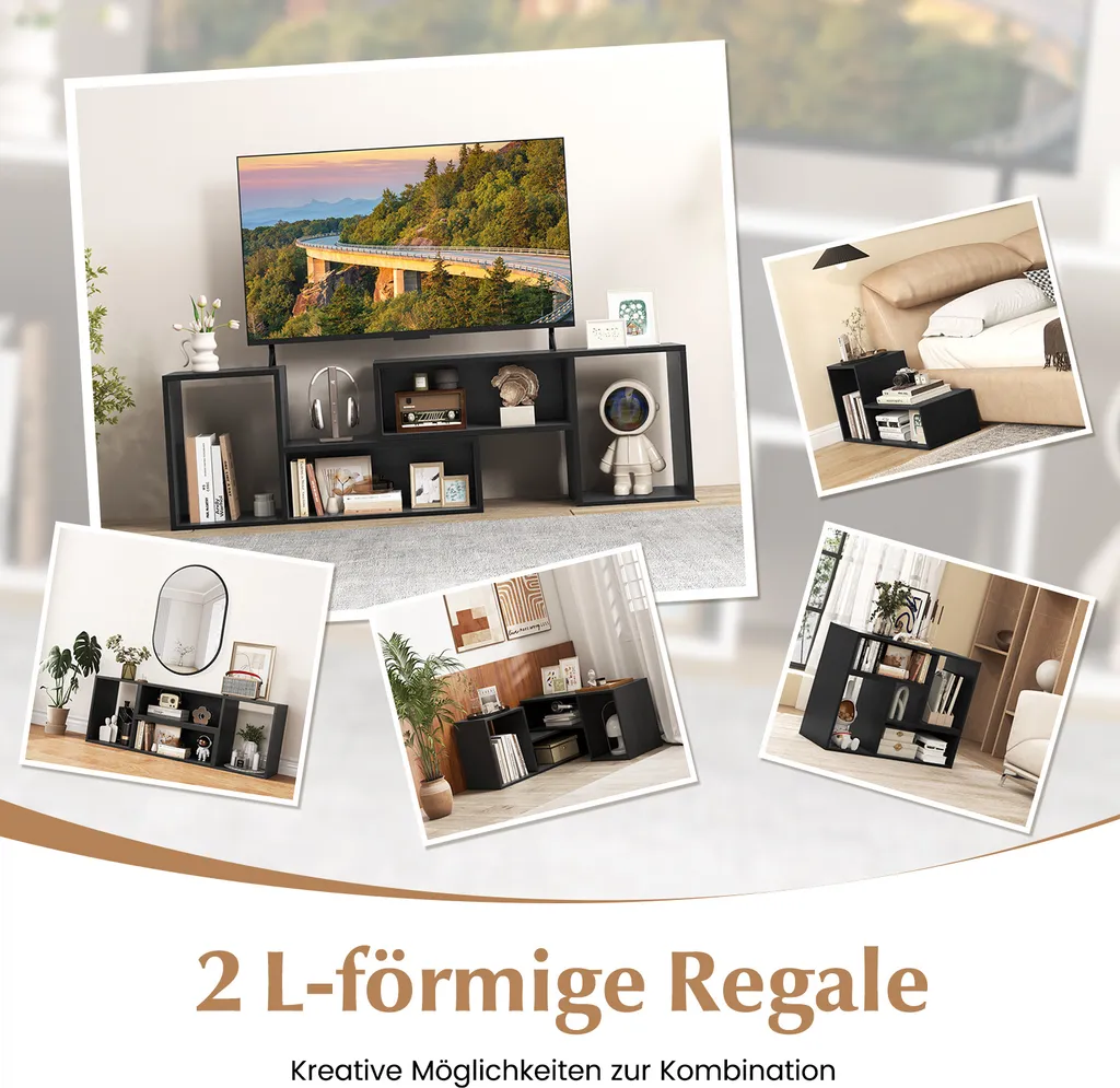 Support TV 60 Pouces Extensible pour Optimiser l'Espace Multimédia Noir