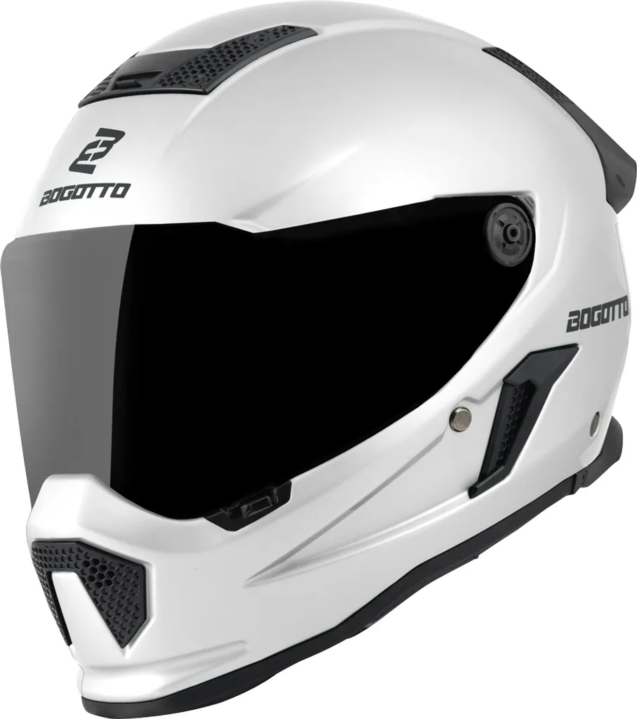 Casque Bogotto Rapto Blanc Mat M : Finissez-en avec le Bruit et la Buée
