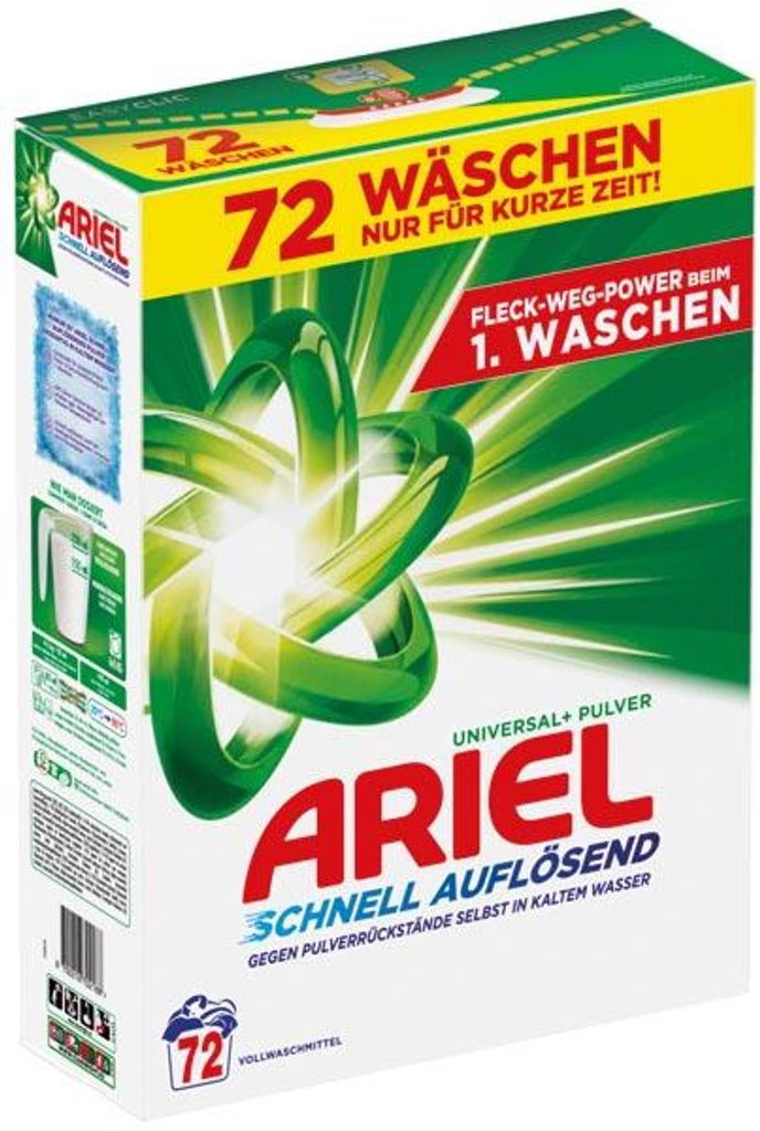 ARIEL Waschpulver 72WL 3,96kg Regulär Produktbild 