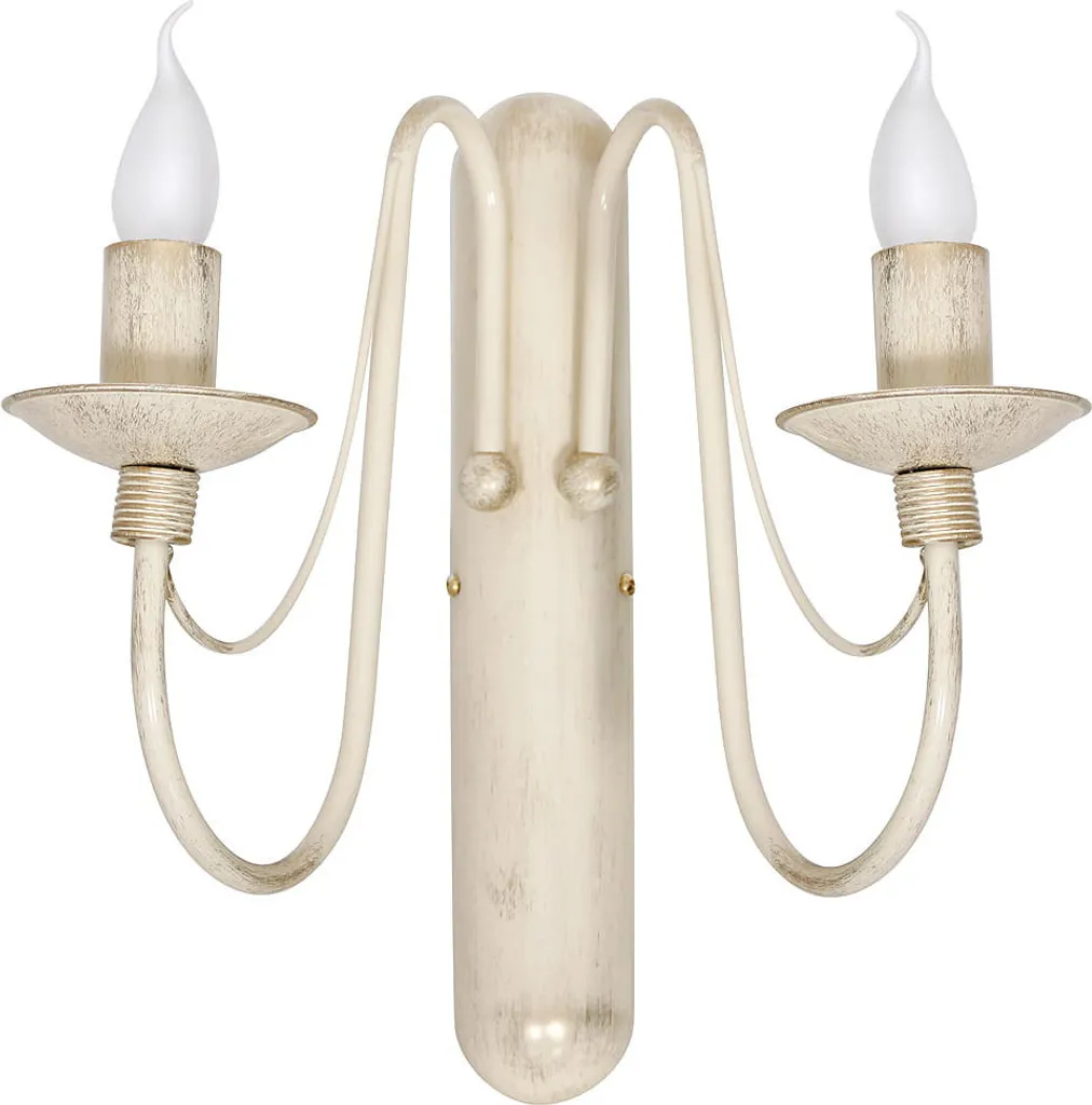 Luminaire mural design fleur beige et or RÓŻA pour éclairage intérieur