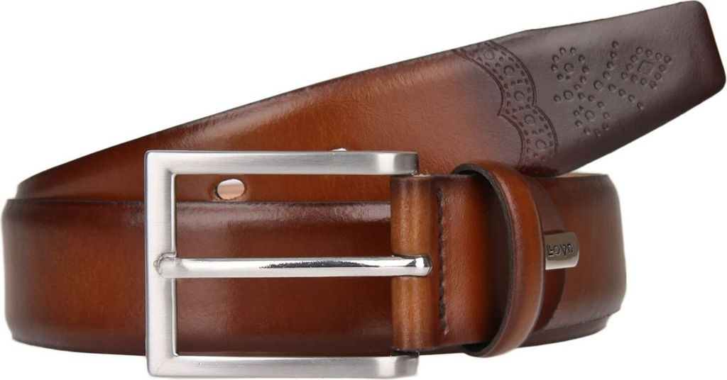 LLOYD Leder Gürtel Leather Belt W100 Cognac braun