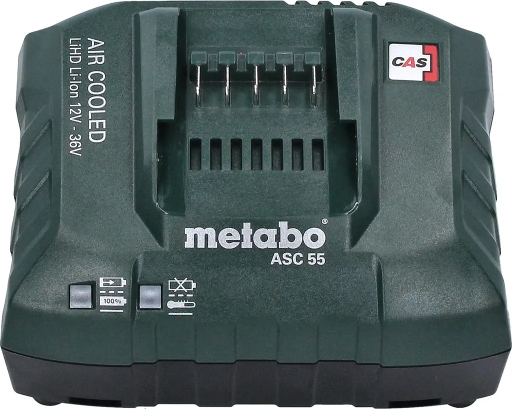 Set Énergie Metabo 18V : 2 Batteries 4,0 Ah et Chargeur pour Travaux Pro - 4