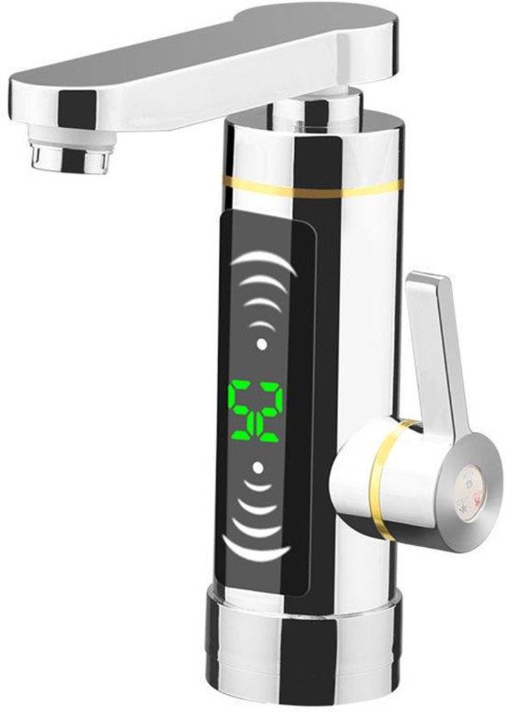 Elektrische 360°-draaibare verwarmingskraan mit LED-Temperaturanzeige