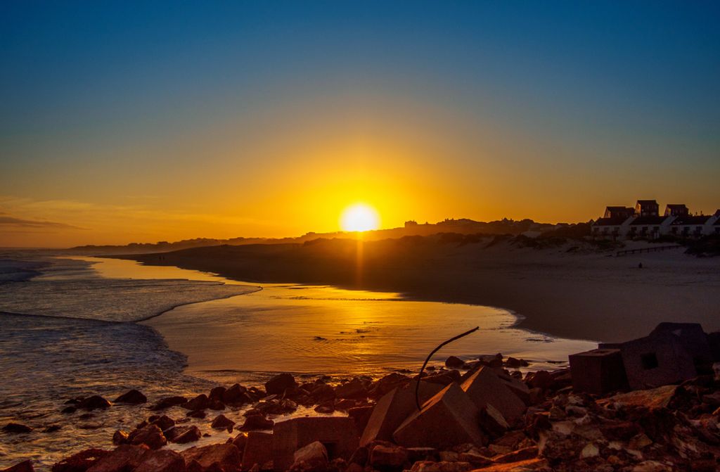 hansepuzzle 81867 - Sonnenuntergang Puzzle, 500 Teile, Hintergründe, 46,0 x 30,0cm mit hochwertiger Aufbewahrung, Kartonbox & Beutel