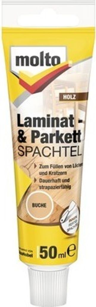 Molto Laminat- & Parkett Spachtel, Braun, Fertig gemischt, 0,05 l, Buche, Paste (Substanz), Spachtel