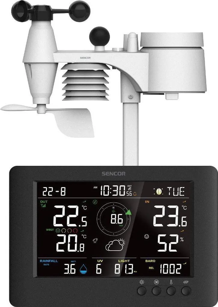 Station météo avec écran couleur Sencor SWS 9500 pour prévisions locales