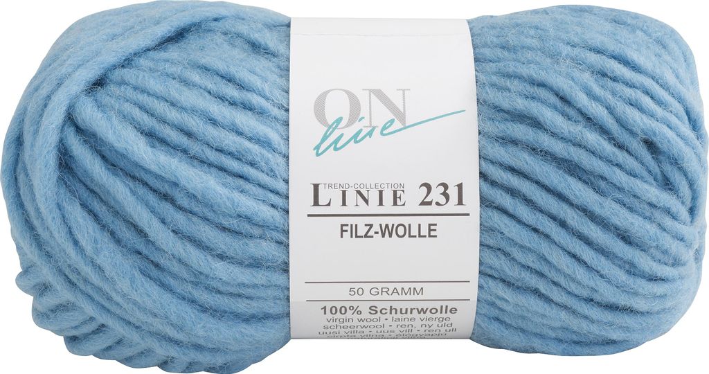ONline Wolle Filzwolle Linie 231 50m 50g Farbe 0031