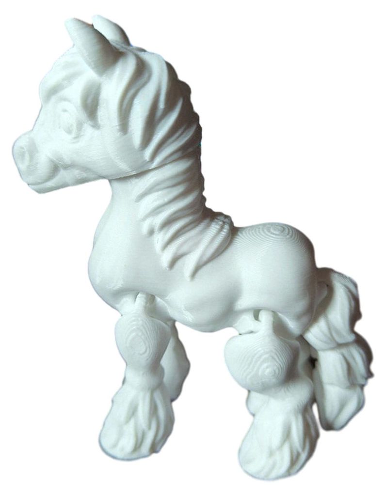 3D-gedruckte Pferdefigur mit beweglichen Gelenken – Ponystatue, Stressabbau-Spielzeug, Lernspielzeug, Tiermodell, Tischdekoration, Ornament