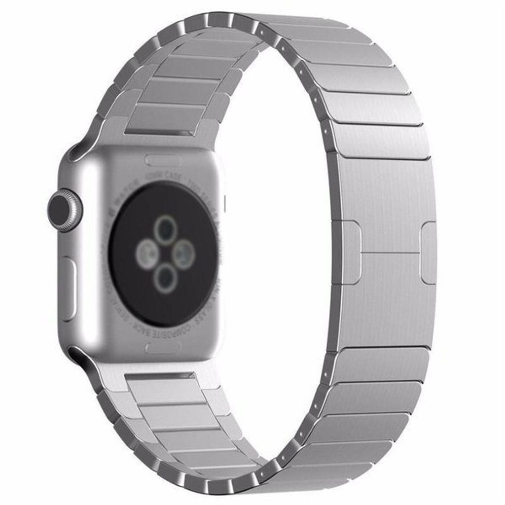 Strap-It Apple Watch Ultra Luxus Metallarmband (Silber)